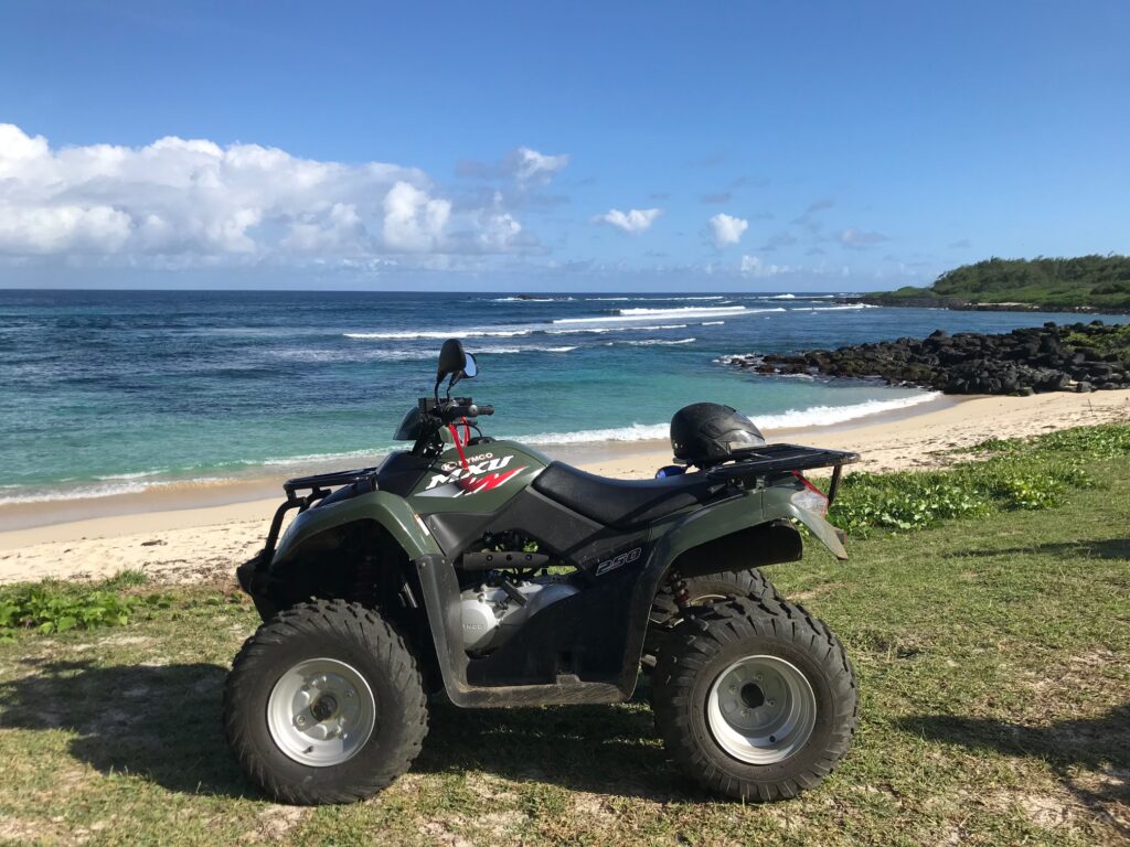 quad biking pont naturel mauritius
