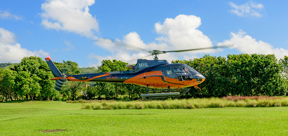 helicopter tours mauritius